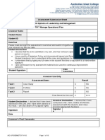 Assessment Submission Sheet