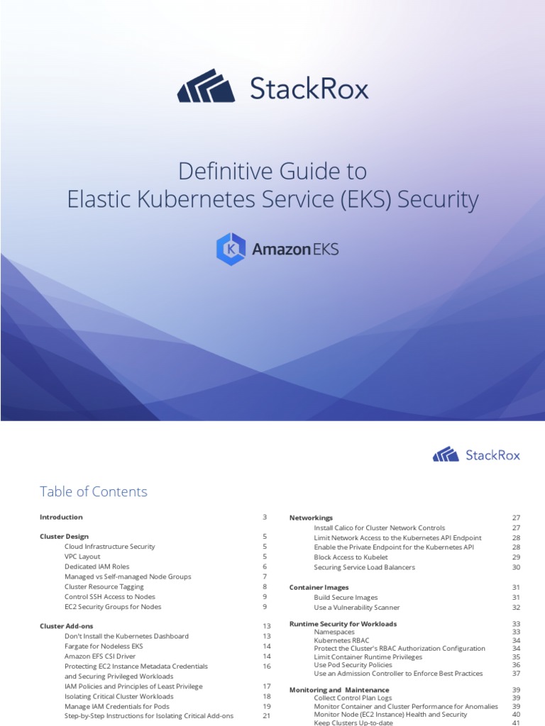 EKS Security Best Practices Guide | PDF | Cloud Computing | Computer ...