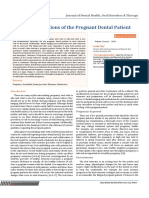 Considerations of The Pregnant Dental Patient