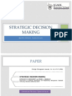 Strategic Decision Making: Bernardo Amezcua