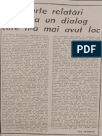 Adevărul – Titus Mesaroș, Scurte relatări de la un dialog care n-a mai avut loc