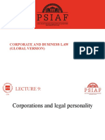 Lecture 10-Corporate and Business Law (Global)