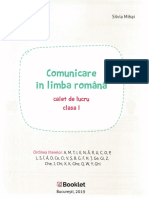 Comunicare in limba romana - Clasa 1 - Caiet de lucru - Andreea Barbu, Silvia Mihai