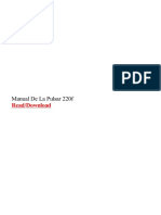 Manual de La Pulsar 220f PDF