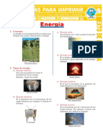 Tipos de Energía para Sexto de Primaria