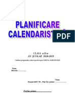 35 Planificare Calendaristica
