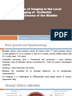 Role of Imaging in The Local Staging of Urothelial Carcinoma of The Bladder