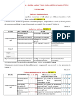 Metodologia FMEA Continuare