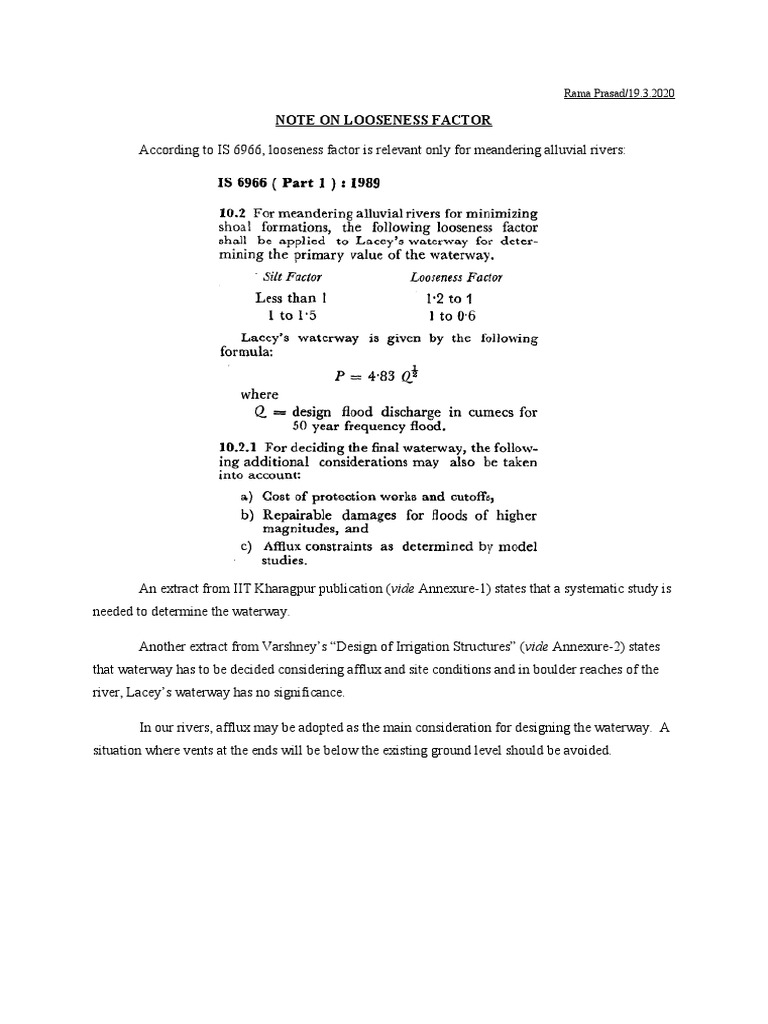 What Is Looseness Factor