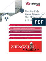 Zhengzh U: Captains (M/F) Cruise Captains (M/F) First Officers (M/F) Boeing 747-400