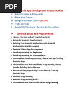 Android App Development Course Outline