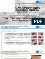 Tema 3. Componentes de La Albañilería