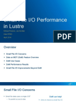 Small File I/O Performance in Lustre: Mikhail Pershin, Joe Gmitter Intel HPDD April 2018