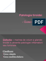 Patologia Tiroidei - Gusa Coloida