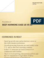 Beef Hormone Case US Vs EU