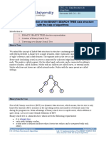 Lab 11: Implementation of The BINARY SEARCH TREE Data Structure With The Help of Algorithms