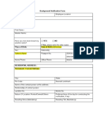 Annexure 5 - Background Verification Form
