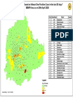 "Affected Wards Based On Atleast One Positive Case in The Last 28 Days" BBMP Area As On 29th April 2020