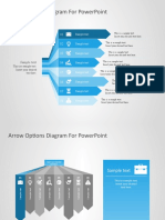 Arrow Options Diagram For Powerpoint: Sample Text