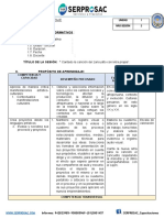 5º Sesión Aprendizaje 2 - Secundaria 2019