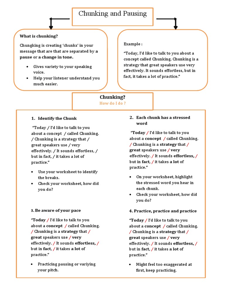 Chunking | PDF | Human Voice | Psychological Concepts
