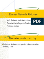 Examen Físico del Abdomen