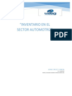 "Inventario en El Sector Automotriz": Jorge Orozco Garcia