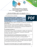 Guia de Actividades y Rubrica de Evaluación - Fase 3 - Desarrollo de La Problemática y Consolidación Del Proyecto