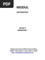 Download Modul Matematika Kelas x Bentuk Pangkat by jmachfud SN46378858 doc pdf