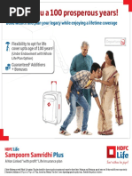 HDFC Life Sampoorn Samridhi Plus - Brochure PDF