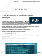 Como actualizar correctamente el mirrorlist en Manjaro – Deb Linux
