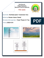 Overview of Overhead Power Transmission Lines