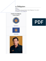 President of The Philippines: Jump To Navigationjump To Search