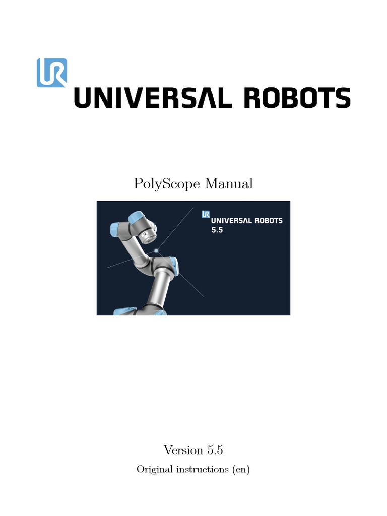 Polyscope Manual: Original Instructions (En) | PDF | Robot | Robotics