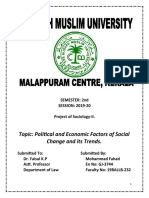 Topic: Political and Economic Factors of Social Change and Its Trends