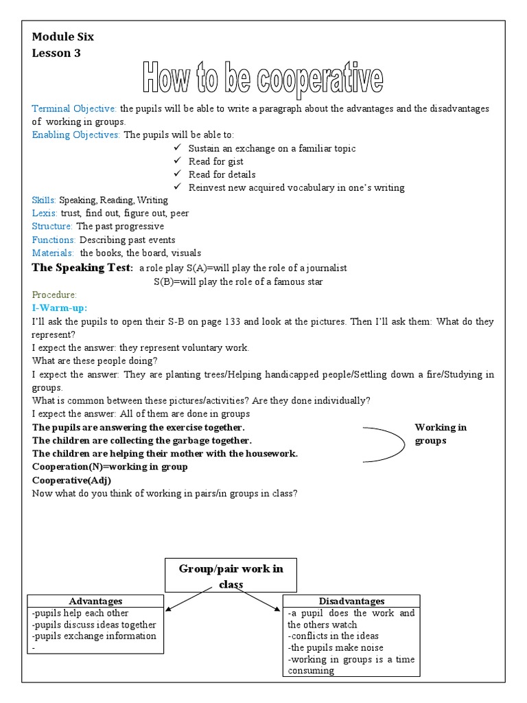 Module Six Lesson 3: Terminal Objective: Enabling Objectives ...