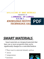 Knowledge Institute of Technology, Salem: Applications of Smart Materials