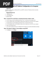 Lab - Determining The IP Address Configuration of A Computer