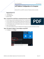 Lab - Determining The IP Address Configuration of A Computer