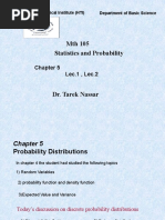 Statistics and Probability MTH 105: Lec.1, Lec.2