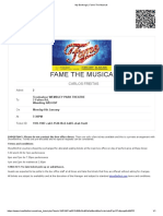 My Bookings - Fame The Musical PDF