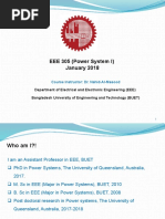 EEE 305 (Power System I) January 2018