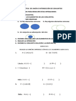 Practica de Unión e Intersección de Conjuntos