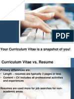 Your Curriculum Vitae Is A Snapshot of You!