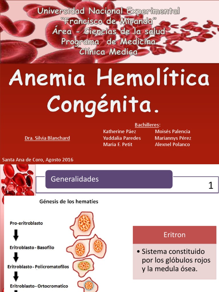 Anemia Hemolítica: Causas y Diagnóstico | PDF | Glóbulo rojo | Sangre
