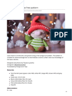 Amigurumi Gnome Free Pattern: Materials