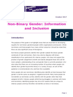 Non-Binary Gender: Information and Inclusion