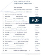 Verben Mit Vokalwechsel PDF