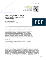 From Individual To Social Defences in Psychosocial Criminology PDF