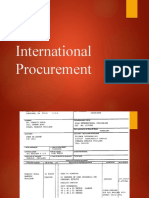 International Procurement